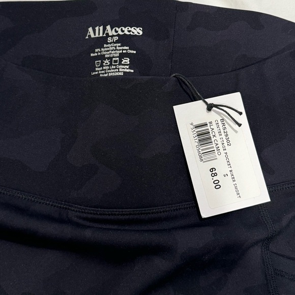 All Access x BANDIER Black Camo Biker Shorts - Picture 6 of 7